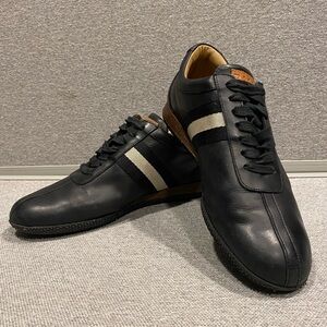 Men's Black Leather Bally Switzerland Frenz Sneakers